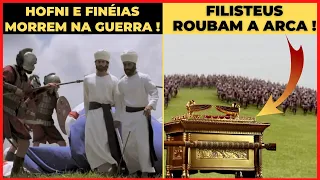 HOFNI E FINÉIAS MORREM  NA GUERRA !  NOVELA REIS RECORD TV AO VIVO