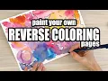 Creative Anxiety Hack calm down with reverse coloring