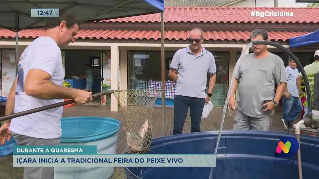 Içara inicia a Feira do Peixe Vivo, tradicional no período da Quaresma