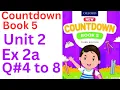 oxford countdown book class 5 Unit 2 Ex 2a class 5 Unit 2 Ex 2a Q to 8 solution ytacademy198