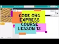 Code org Lesson 12 - Code Org Express Course Lesson 12 Loops with Rey and BB8