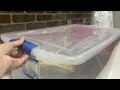 Nsngxus 66 Qt Clear Plastic Latch Box Blue Latches with Clear Lid A moms favorite storage option