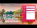 CSS Form Design Making Tutorial Form with Text area using HTML and CSS