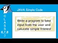 Java Program in Blue J for Class 8 Easiest School-Level Project