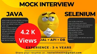 Automation Testing Interview 3-4 YOE Skills Java Selenium Manual Software Testing Zone