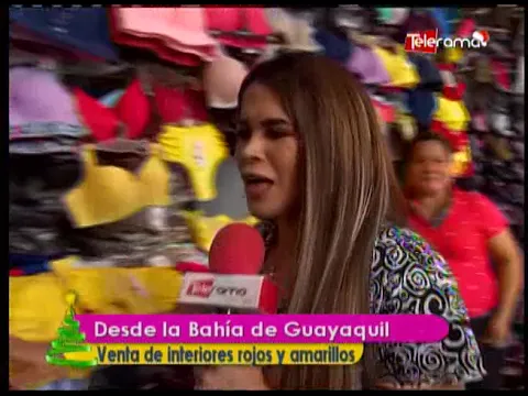 Desde la Bahía de Guayaquil venta de interiores rojos y amarillos