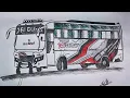 KERALA TOURIST BUS DRAWING JAIGURU HOLIDAYS