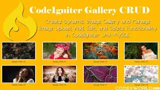 Image Gallery CRUD in CodeIgniter