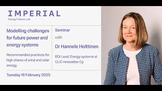 Modelling challenges for future power and energy systems