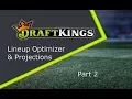 TUTORIAL DraftKings NFL Optimizer and Projections for Google Sheets Part 2