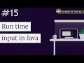 PFB - Run-time Input in Java