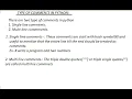 types of comments in python in hindi