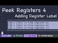Vim Trick Peek registers 4 label each register