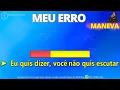 MEU ERRO - MANEVA - PLAYBACK DEMONSTRAÇÃO