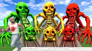Franklin Found A Train Varity Monster In Indian Bike Driving 3D!
