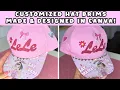CUSTOMIZED HAT BRIM FOR BEGINNERS EDIT IN CANVA