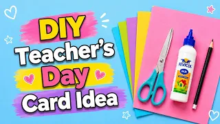 Teacher’s Day Card Idea 💕 | Easy Teacher’s Day Greeting Card | Teacher's Day Gift | Paper Craft  