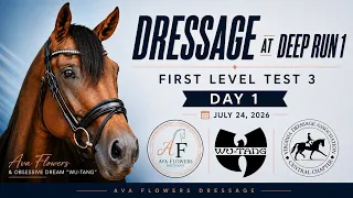 Ava Flowers riding Obsessive Dream Wu-Tang Dressage At Deep Run 1 2026