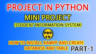 python project project python student system xampp mysql connect python with sql database