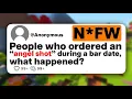 People who ordered an angel shot during a bar date what happened
