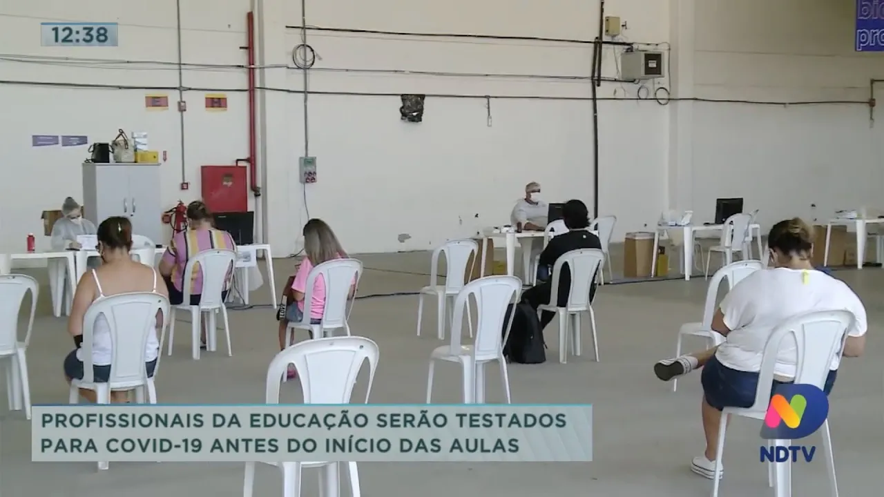Profissionais da educação serão testado para Covid-19 antes do início das aulas