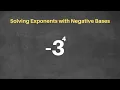 How to Solve Exponents with Negative Bases