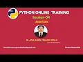 Python Session 54 Assertions Mr SIVA RAMA PRASAD KOLLU