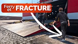 Fracture au pied ?  je retourne quand meme voir ma goelette ( voilier Coraille II )
