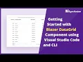Getting Started with Blazor DataGrid Using Visual Studio Code and CLI