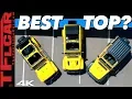 We Compare the 3 Different Jeep Wrangler Factory Tops To See Which One is Best The Winner is