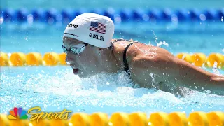 Gretchen Walsh breaks 100m butterfly championship record at Pan Pacs NBC Sports
