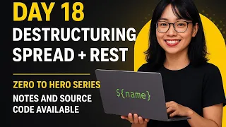 JS Destructuring Spread Rest Explained Modern JavaScript in One Day 11 - Part 2