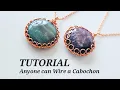Easy Wire Wrapped Cabochon Tutorial Beginner-Friendly Jewelry DIY