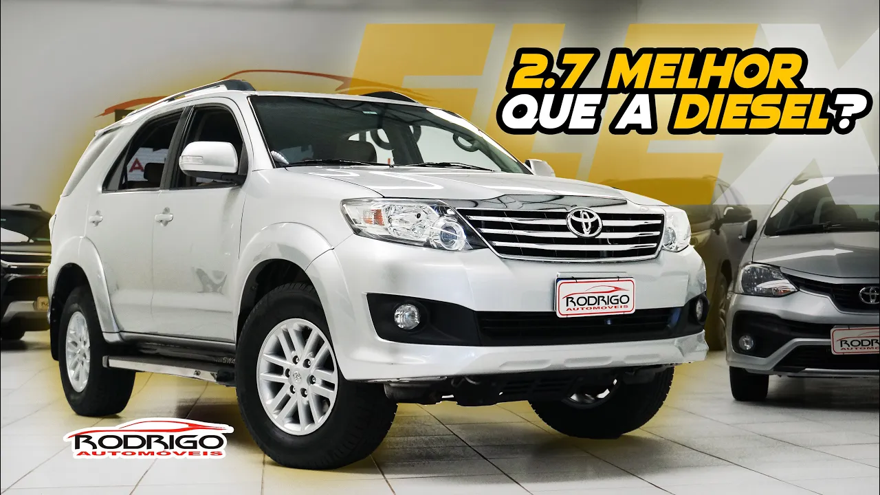 R$50 MIL MAIS BARATO QUE A DIESEL! TOYOTA HILUX SW4 2.7 FLEX! Vale a PENA?