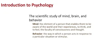 history of psychology part 1