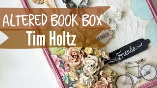 altered tim holtz book box