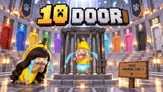 [MEME🎮GAME] 10 DOORS : RANDOM MINI-GAMES… Can I Save Banana Cat? 😭