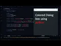 Colored dialog box with tkinter Python
