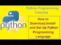 Python Programming Tutorials - 1