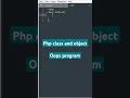 php class and object php Oops tutorial in hindi