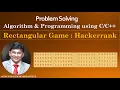 Rectangular Game Hackerrank Mathematics Problem and Solution in