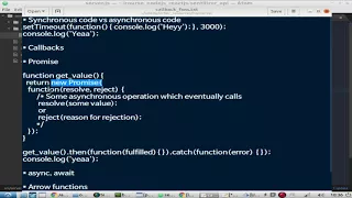 JavaScript Synchronous asynchronous callbacks and promises explained