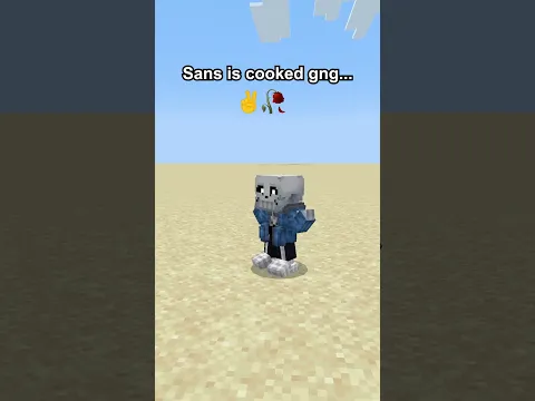 Did Sans just lose? #undertale #minecraft #usa