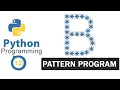 Python Pattern Programs Printing Stars in B Shape