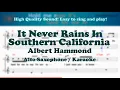 Download Lagu It Never Rains In Southern California - Albert Hammond (Alto Saxophone Sheet Music Eb Key / Karaoke)