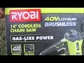 My Opinion of the Ryobi 40V 14 Inch Brushless Chainsaw