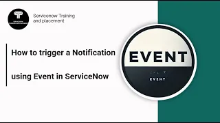 How to trigger a Notification using Event in Servicenow Practical use Cas