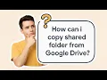 Gedeelde mappen kopiëren in Google Drive (OP AFSTAND) | Just Click \u0026 Sleep