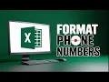 How to Format Phone Numbers in Excel - The Right Way 2026