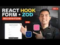 React Hook Form Zod Validation Frontend Validation in Next js Job Portal App Ep 21